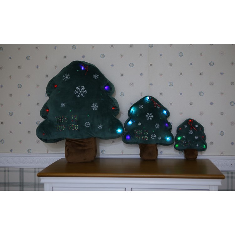 Christmas Tree Shaped Soft Cushion Comfortable Plush Pillow Stuffed Plush Toy Doll Seat Pad, Size: 22cm-6