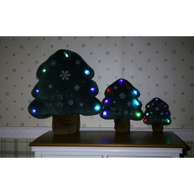 Christmas Tree Shaped Soft Cushion Comfortable Plush Pillow Stuffed Plush Toy Doll Seat Pad, Size: 22cm-8