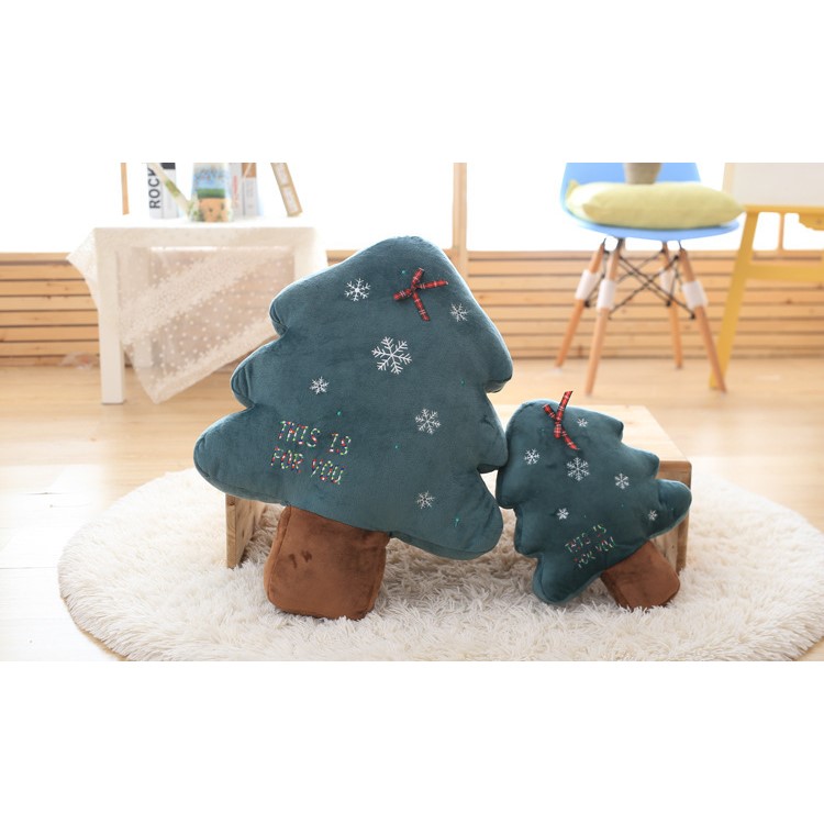 Christmas Tree Shaped Soft Cushion Comfortable Plush Pillow Stuffed Plush Toy Doll Seat Pad, Size: 35cm-9