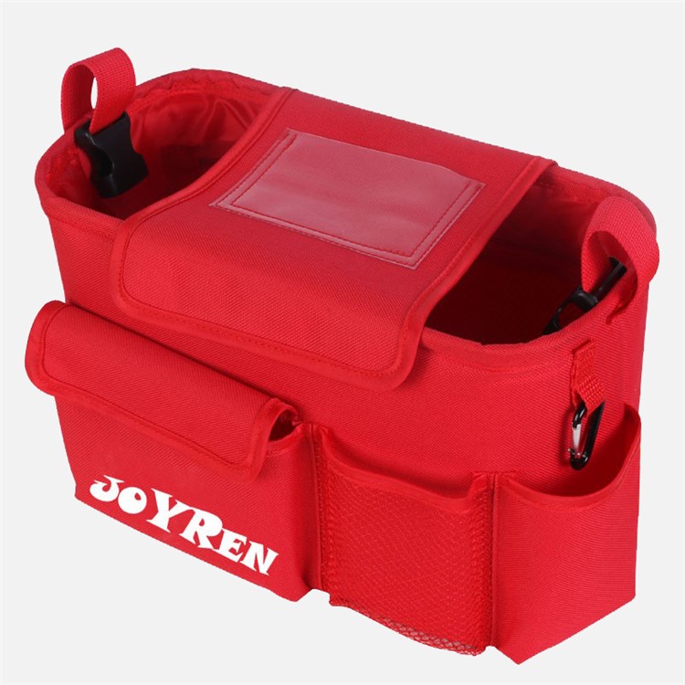 JOYREN Portable Mummy Waterproof Stroller Accessories Baby Stroller Organizer Storage Bag - Red / Joyren-2
