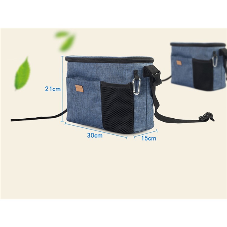 JOYREN Stroller Bag Multifunctional Stroller Storage Mother Bag - Blue-6