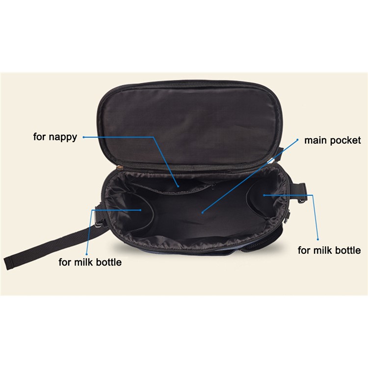 JOYREN Stroller Bag Multifunctional Stroller Storage Mother Bag - Blue-8