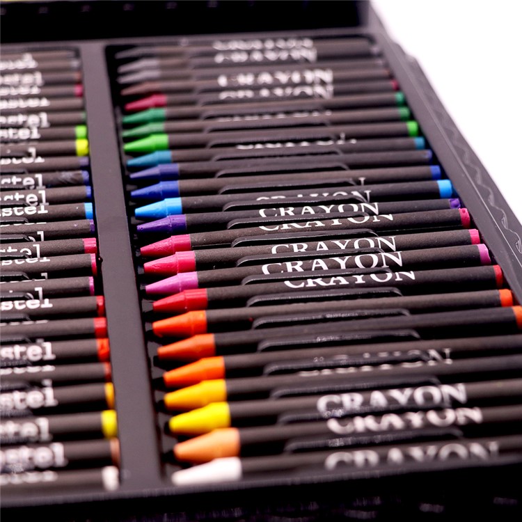 168Pcs/Set Kid's Art Painting Sets Drawing Set Water Color Pen Crayon Drawing Tool for Beginners - Black-5
