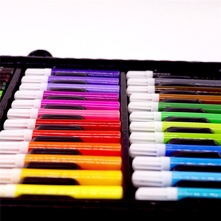 168Pcs/Set Kid's Art Painting Sets Drawing Set Water Color Pen Crayon Drawing Tool for Beginners - Black-7