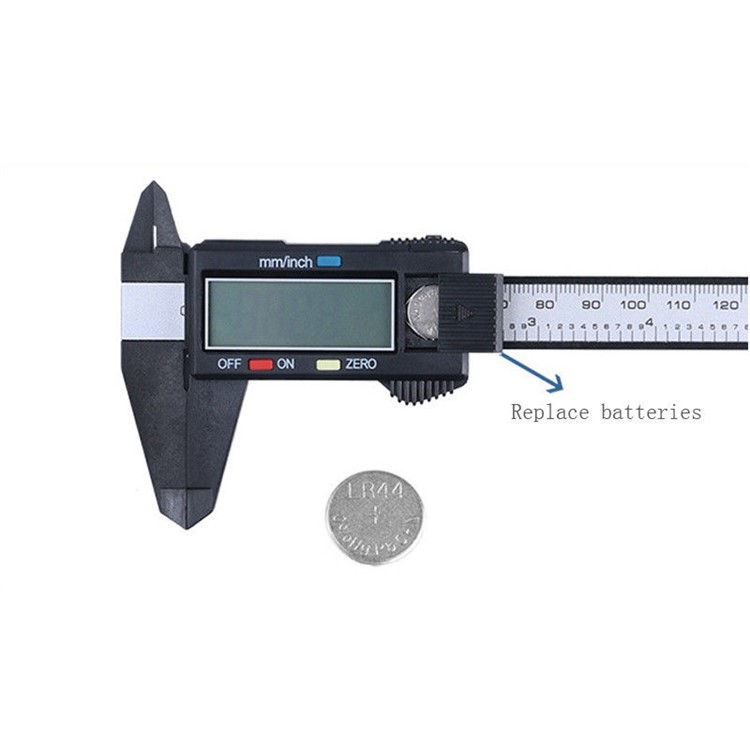 0-150mm Electronic Digital Caliper with Extra Large LCD Screen - Black-2