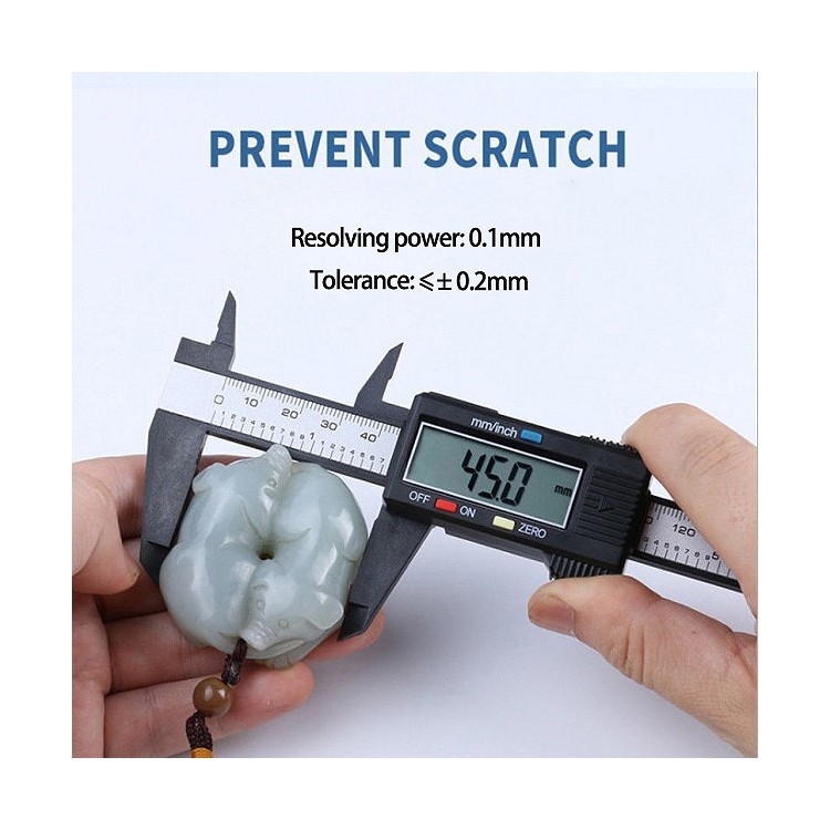 0-150mm Electronic Digital Caliper with Extra Large LCD Screen - Black-4