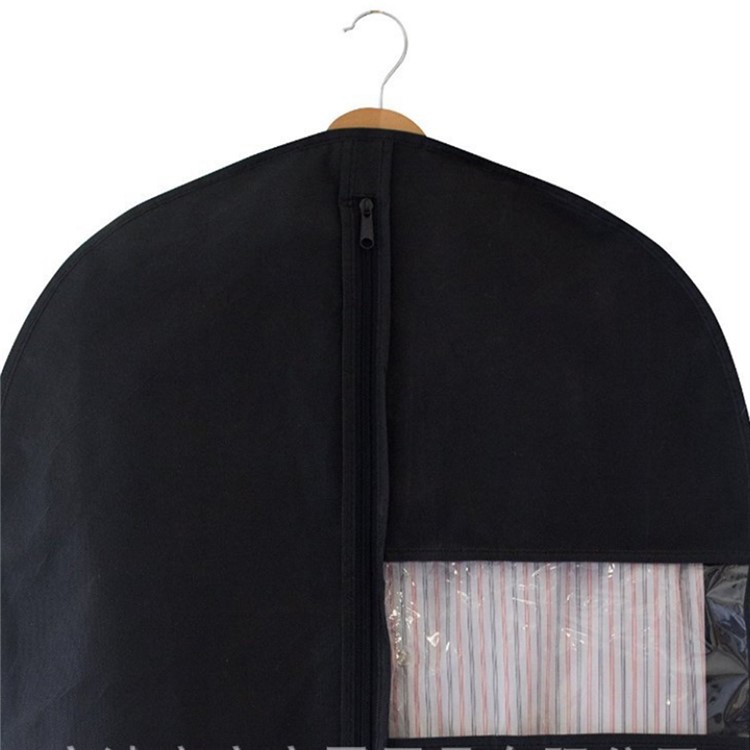 3PCS/Set Non-woven Fabric Black Garment Bag Dust Cover for Clothes-4