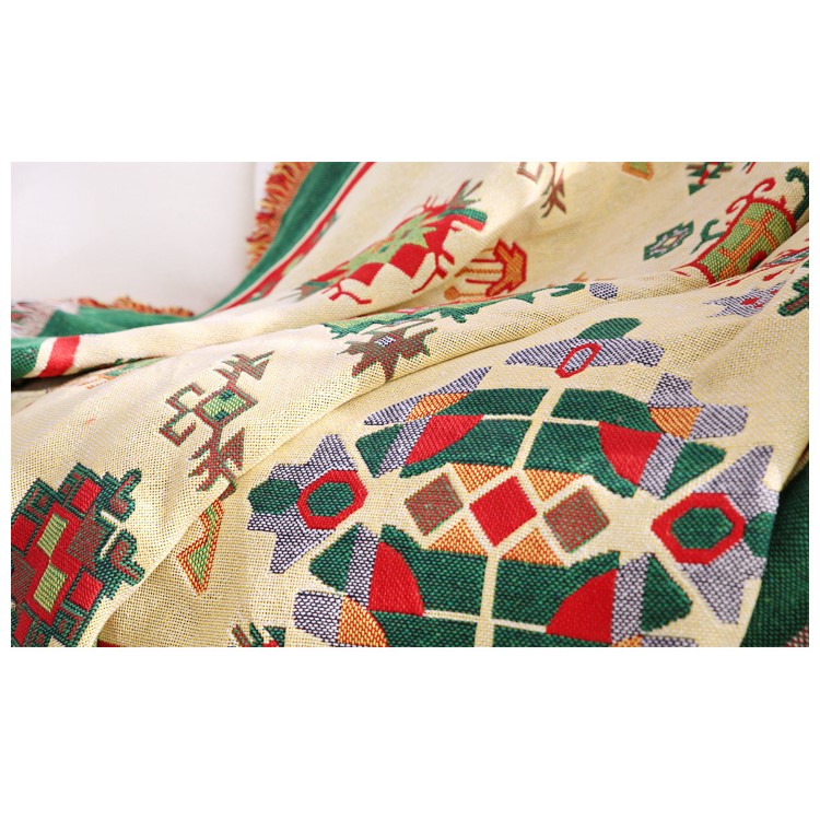 Geometric Pattern Warm Thick Chair Slipcover Cotton Sofa Thread Blanket, Size: 180 x 230cm-10