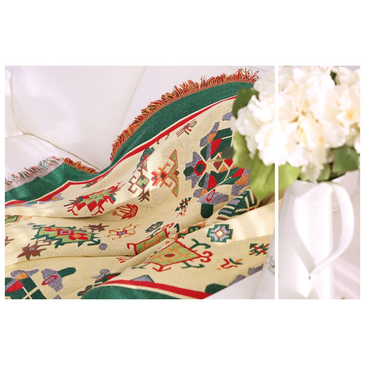 Geometric Pattern Warm Thick Chair Slipcover Cotton Sofa Thread Blanket, Size: 180 x 230cm-11