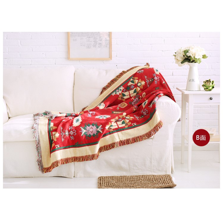 Geometric Pattern Warm Thick Chair Slipcover Cotton Sofa Thread Blanket, Size: 180 x 230cm-12