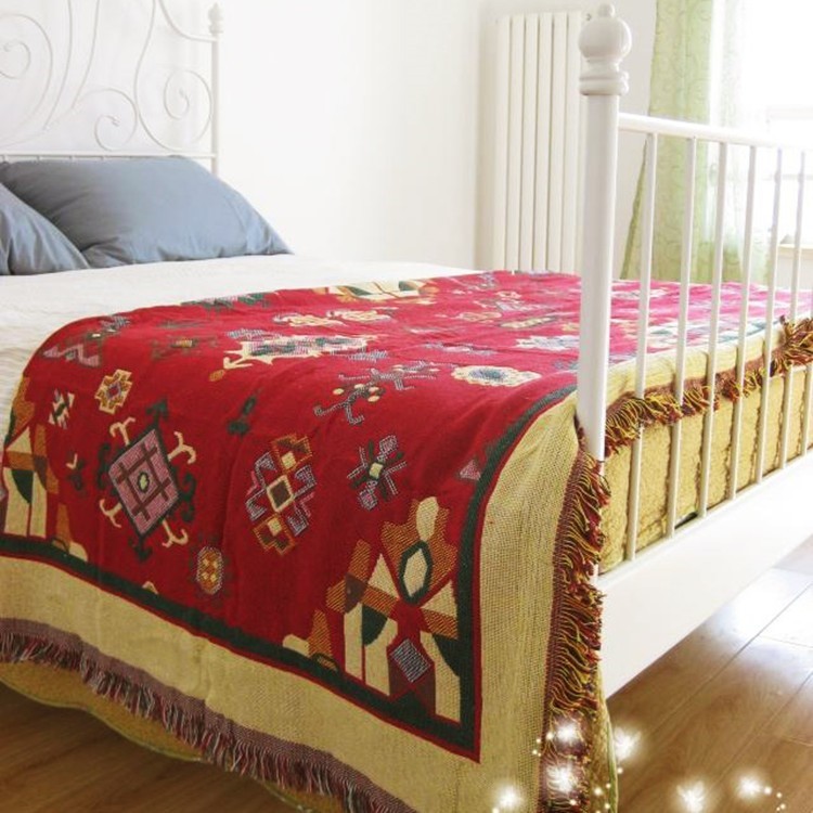 Geometric Pattern Warm Thick Chair Slipcover Cotton Sofa Thread Blanket, Size: 180 x 230cm-14