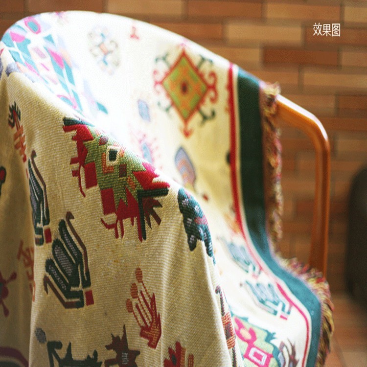 Geometric Pattern Warm Thick Chair Slipcover Cotton Sofa Thread Blanket, Size: 180 x 230cm-15