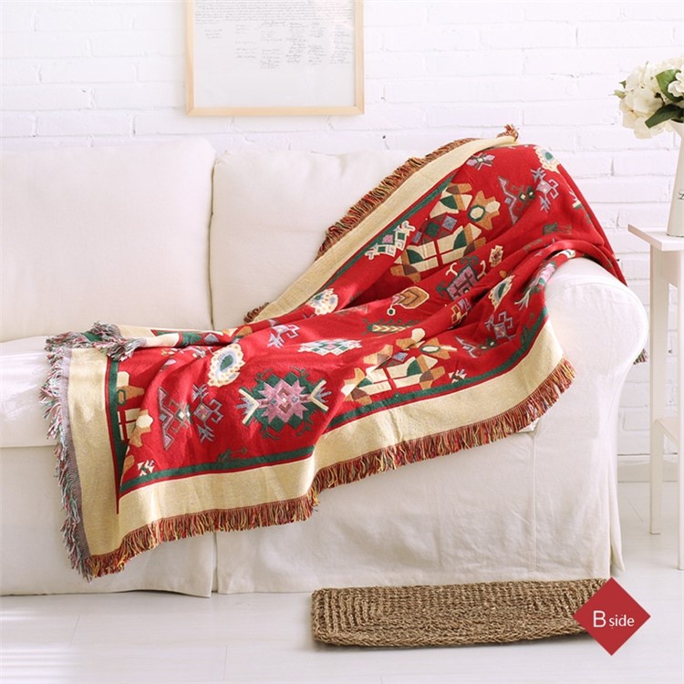 Geometric Pattern Warm Thick Chair Slipcover Cotton Sofa Thread Blanket, Size: 180 x 230cm-2