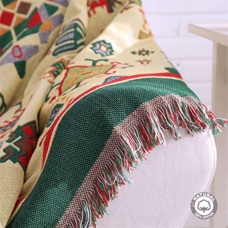Geometric Pattern Warm Thick Chair Slipcover Cotton Sofa Thread Blanket, Size: 180 x 230cm-3