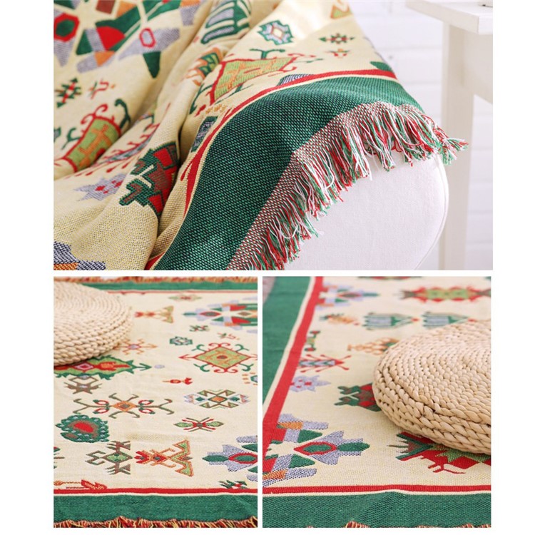 Geometric Pattern Warm Thick Chair Slipcover Cotton Sofa Thread Blanket, Size: 180 x 230cm-5