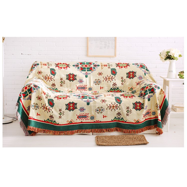 Geometric Pattern Warm Thick Chair Slipcover Cotton Sofa Thread Blanket, Size: 180 x 230cm-6