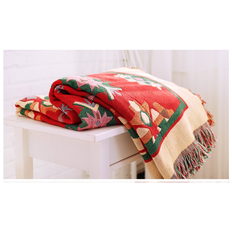 Geometric Pattern Warm Thick Chair Slipcover Cotton Sofa Thread Blanket, Size: 180 x 230cm-7