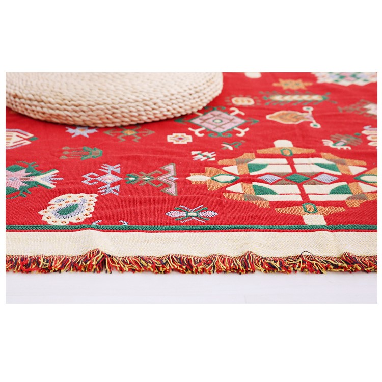 Geometric Pattern Warm Thick Chair Slipcover Cotton Sofa Thread Blanket, Size: 180 x 230cm-8