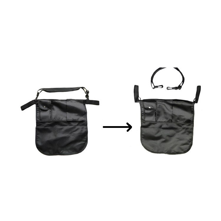 Baby Stroller Bags Organizer Carriage Pram Cart Mummy Infant Nappy Bags - Black-2