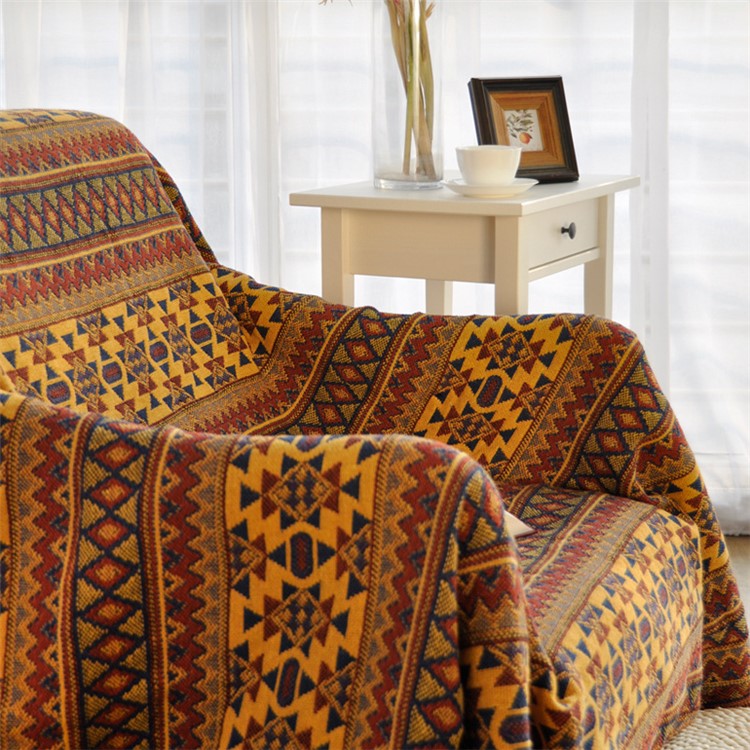 Bohemian Style Thick Cotton Blanket Home Leisure Blankets Sofa Cover Bedding Carpet with Tassels, Size: 180x230cm-2