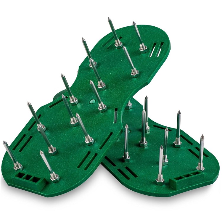 Lawn Aerator Shoes Metal Buckles and 3 Straps-4