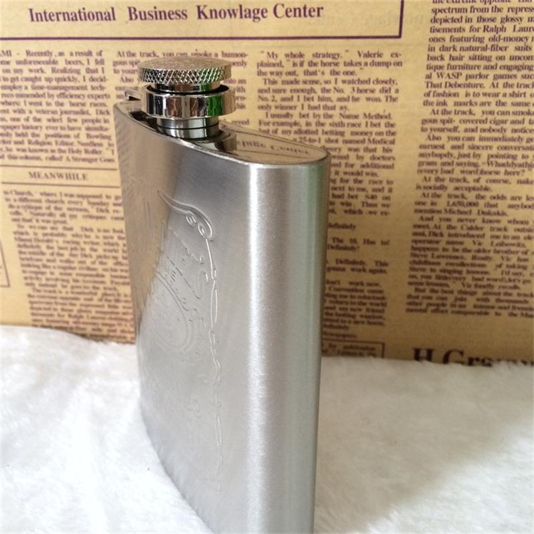 Delicate Engraved Pattern Hip Flask Stainless Steel 7oz Flasks for Liquor Gift Set with Bonus Funnel & Shot Glasses-14