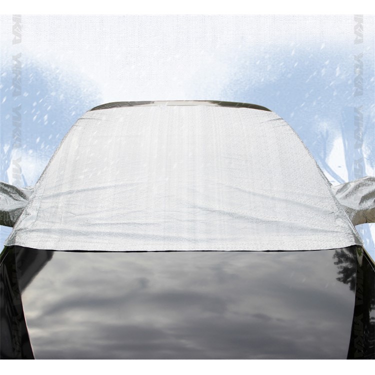 Stylish Car Windshield Snow Cover Anti-UV Snow Sunshade Protection Cover - Size: S (160x140x45cm)-4