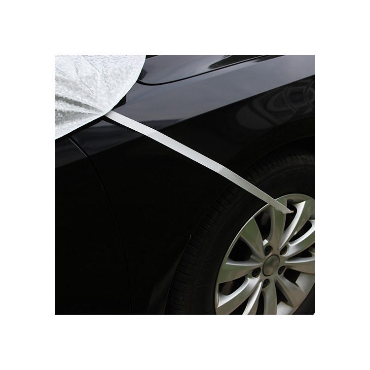 Car Half Cover Sunshade Waterproof Car Snow Shield Anti-UV Snow Protection Cover - Size: L (175x140x65cm)-3