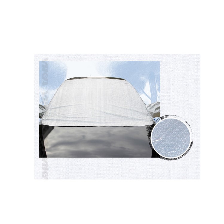 Car Half Cover Sunshade Waterproof Car Snow Shield Anti-UV Snow Protection Cover - Size: L (175x140x65cm)-4