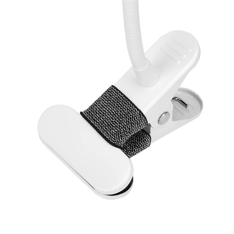 Dimmable Eye-Care LED Desk Lamp Clip On Flexible Gooseneck Table Light - White-8
