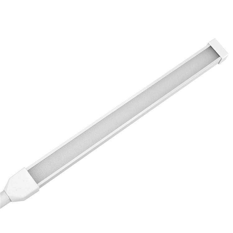 Dimmable Eye-Care LED Desk Lamp Clip On Flexible Gooseneck Table Light - White-9