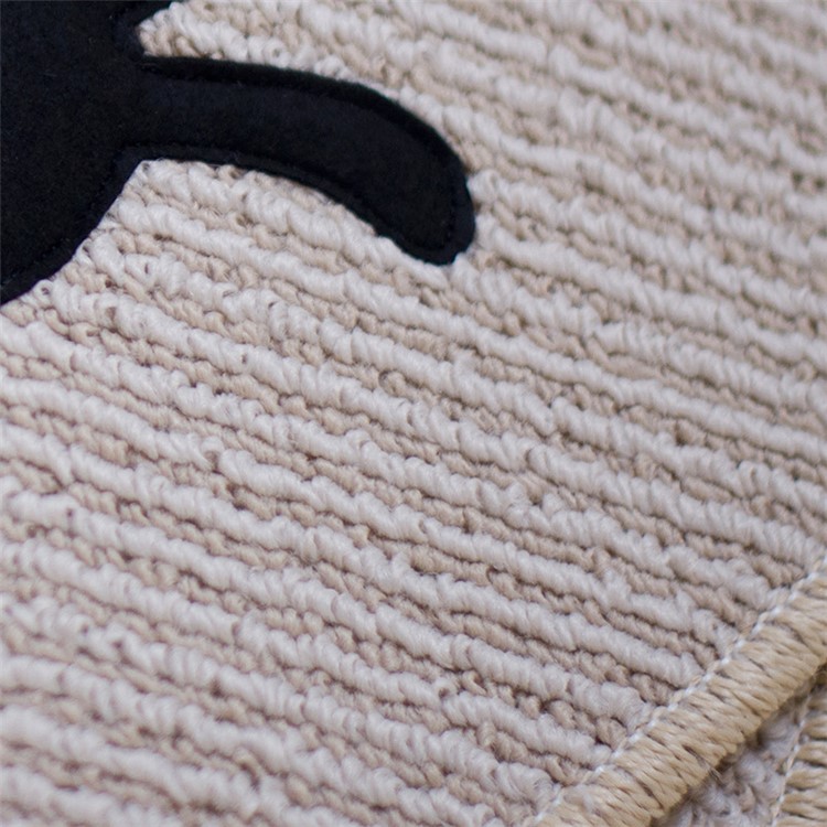 New Arrival 80cm Cat Pattern Bedroom Carpet Kawaii Kids Play Mat Anti-slip Hallway Rugs - Beige-5