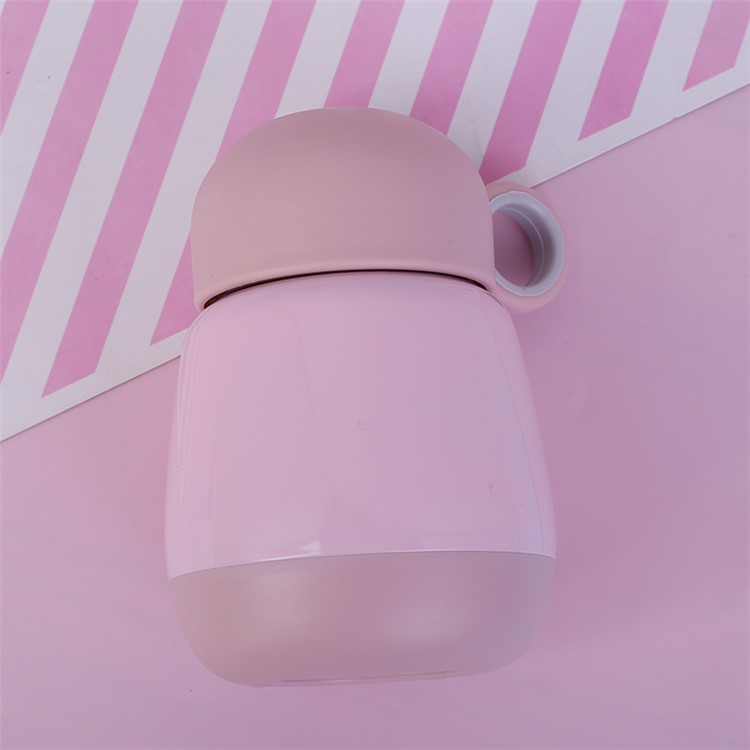 Mini and Portable 304 Stainless Steel Heat Preservation Kettle Hot Water Bottle 300mL - Pink-1