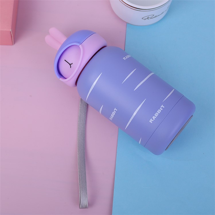 300ml Cute Stainless Steel 304 Insulated Cup Beverage Bottle - Purple / Pink-1