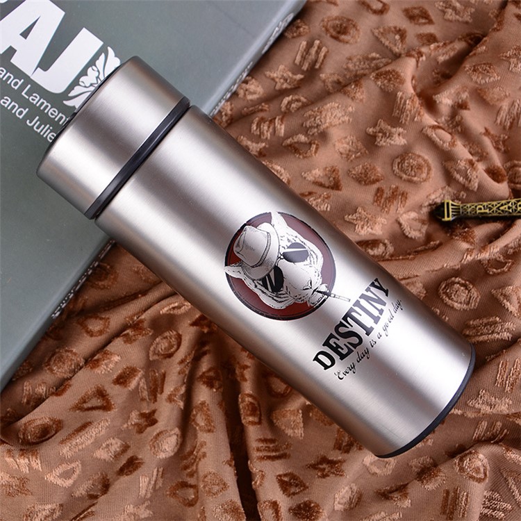 Patterned Modern Style Stainless Steel Vacuum Insulated Travel Portable Thermos Bottle - Tiger / Capacity: 350ml-1