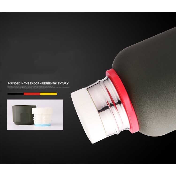 Stainless Steel Vacuum Insulated Thermos Bottle 550ML Sport Beverage Bottle - Black-5