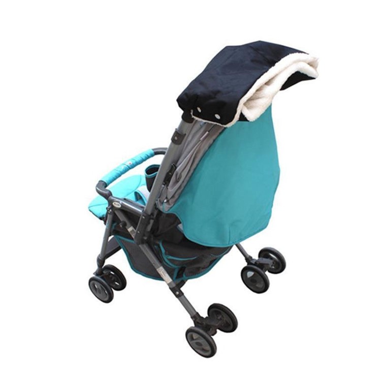Baby Pram Stroller Warmer Gloves Pushchair Hand Winter Handlebar Muff - Black-5