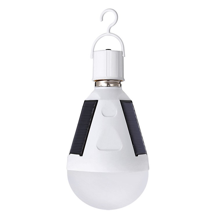 Portable Solar Panel Powered LED Bulb Emergency Lamps 12W-7