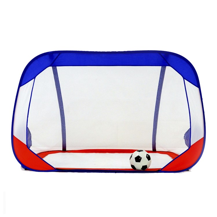 Folding Children Soccer Goal Door Set Mini Football Goal Football Post Net Set - French Flag-1