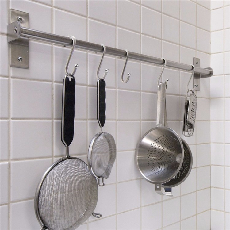 30Pcs/Set S Shaped Hanging Hooks Stainless Steel Hangers for Kitchen Bathroom-10