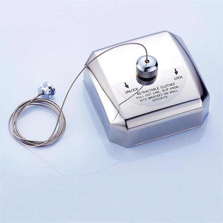 4m Retractable 304 Stainless Steel Clothesline Clothes Dryer for Hotel Balcony Bathroom etc-2