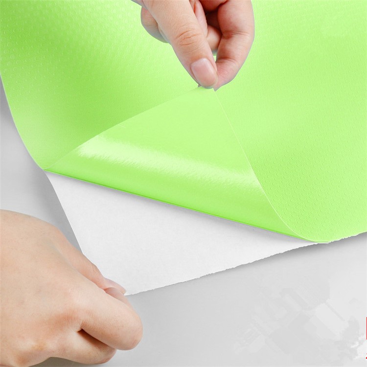 Bright-colored EVA Cabinet Drawer Liner Self-adhering Refrigerator Pad Cupboard Non-Slip Mat - Green-1