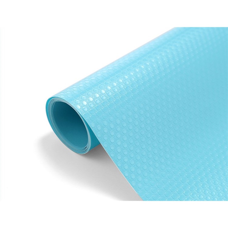 Adhesive EVA Cabinet Drawer Liner Cupboard Non-Slip Mat Bright-colored Refrigerator Pad - Blue-2