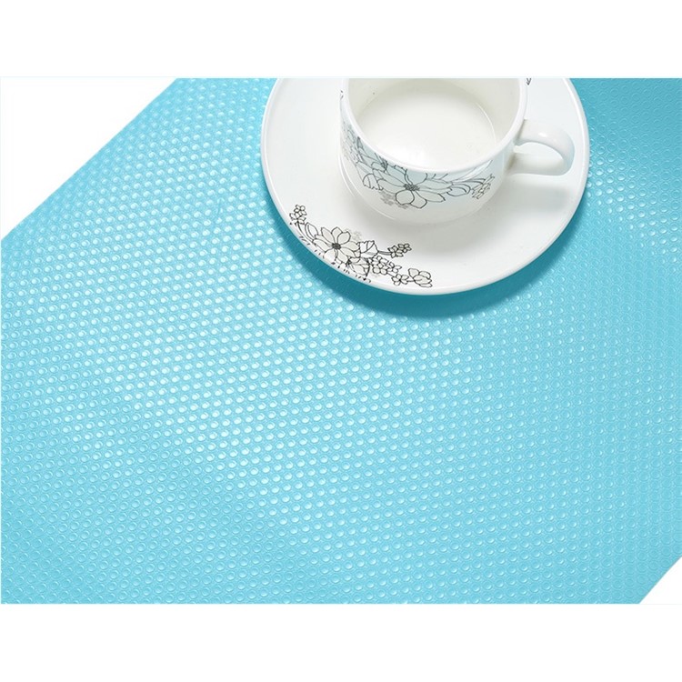 Adhesive EVA Cabinet Drawer Liner Cupboard Non-Slip Mat Bright-colored Refrigerator Pad - Blue-5