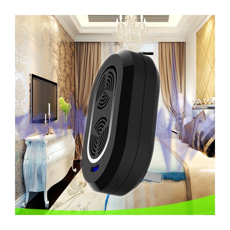 BS-619 Pest Control Ultrasonic Acarida Repellent with LED Little Night Light – Black/US Plug-1
