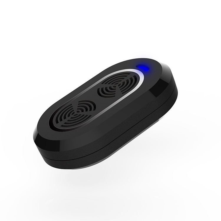 BS-619 Pest Control Ultrasonic Acarida Repellent with LED Little Night Light – Black/US Plug-3