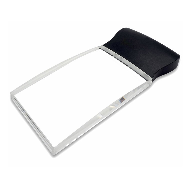Large Rectangular 2X Handheld Magnifying Glass LED Light Magnifier Lens-1