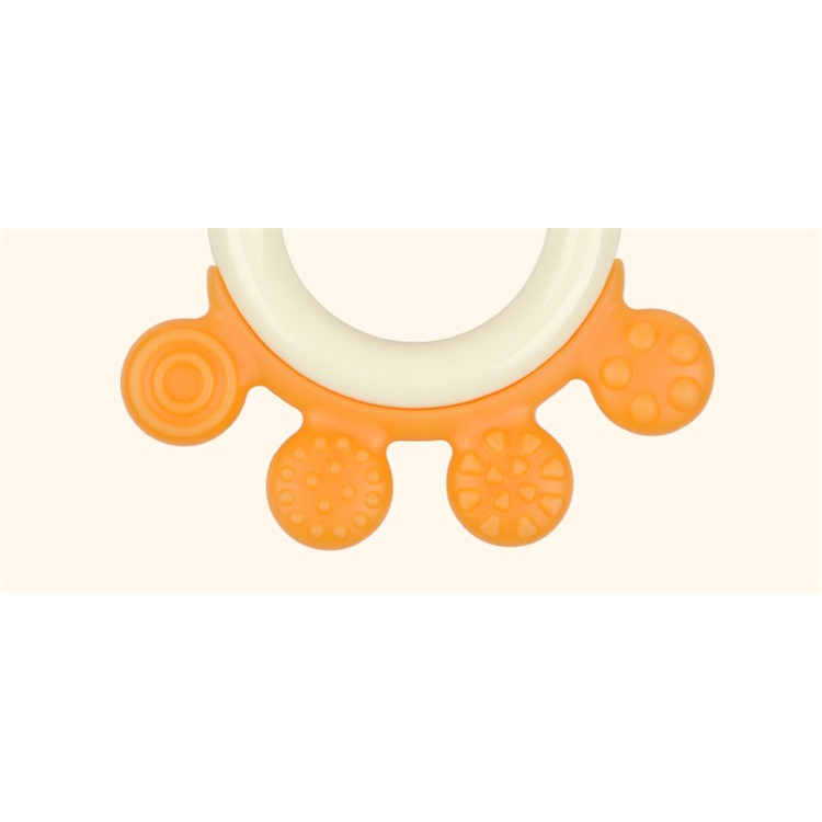 GORYEO BABY BPA Free Safe Silicone Baby Chewable Teether - Orange Octopus-4