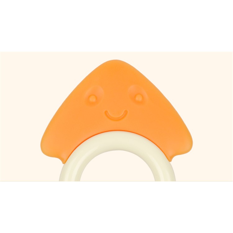 GORYEO BABY BPA Free Safe Silicone Baby Chewable Teether - Orange Octopus-5