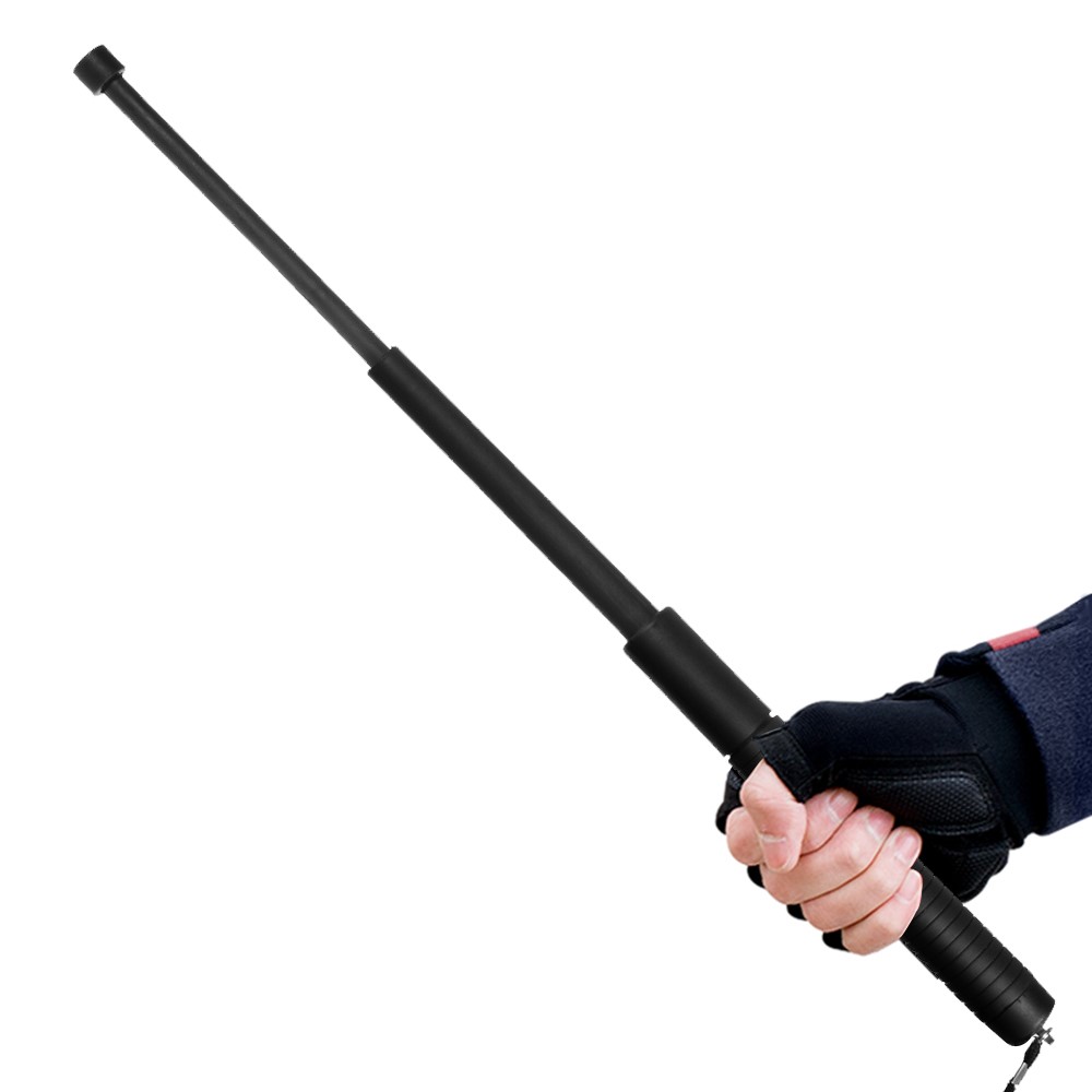 Outdoor Travel Security Retractable Stick Three-section Telescopic Pole Self-Protect Emergency Escape Tool-2